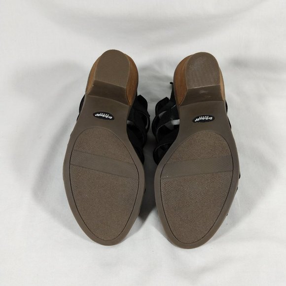 Dr Scholl's Chaser black Heeled Sandal Wedge-Various Sizes-New in box - Picture 7 of 7